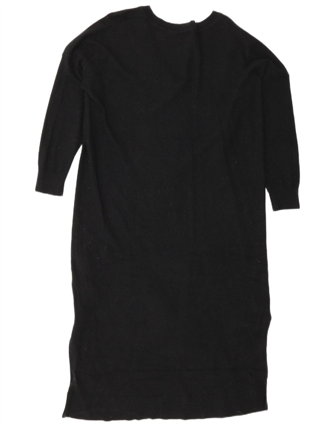Superdry Womens Jumper Dress UK 14 Large Black Wool