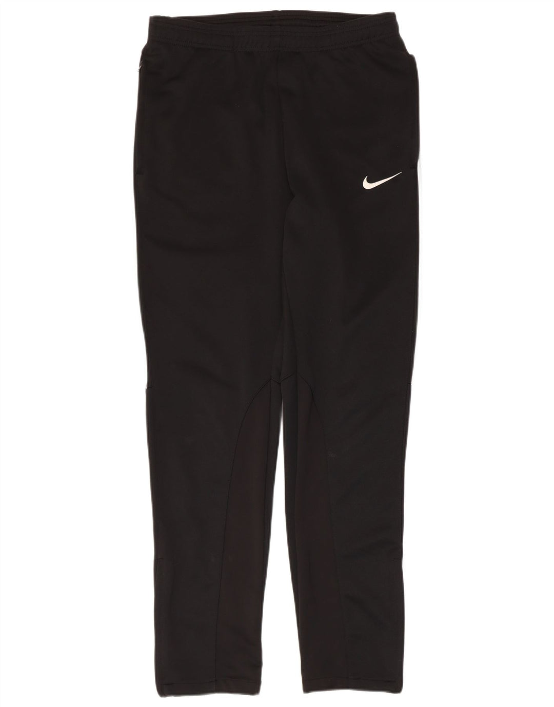 NIKE Womens Tracksuit Trousers UK 14 Medium Black Colourblock Polyester