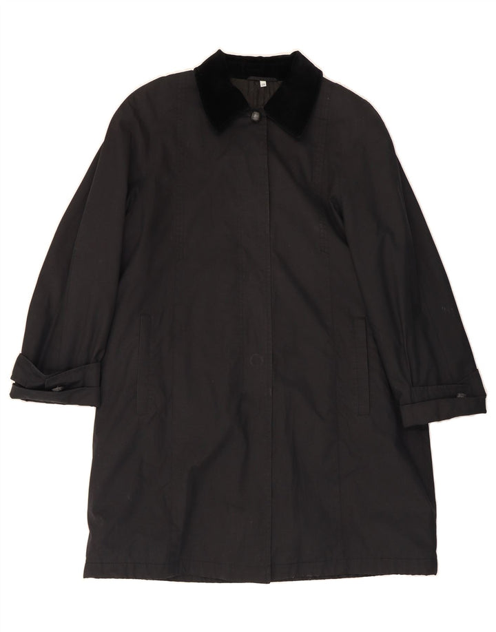 VINTAGE Womens Overcoat IT 48 XL Black Vintage Vintage and Second-Hand Vintage from Messina Hembry 