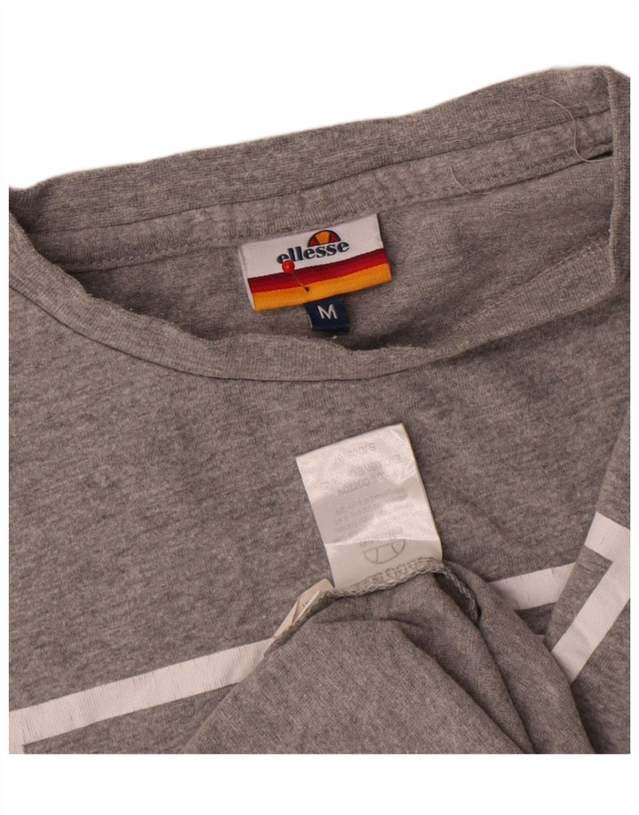 Ellesse Mens Graphic T-Shirt Top Medium Grey Cotton
