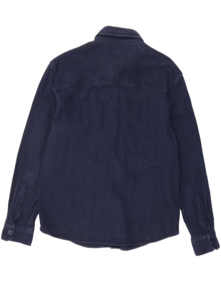 Zara Mens Shirt Medium Navy Blue