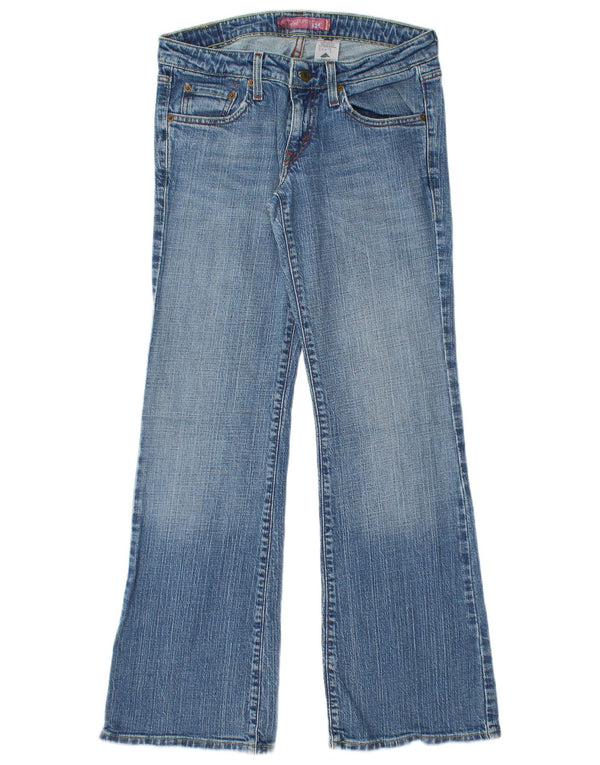 Levi's Womens 524 Super Low Flared Jeans US 9 Medium W30 L31 Blue Cotton