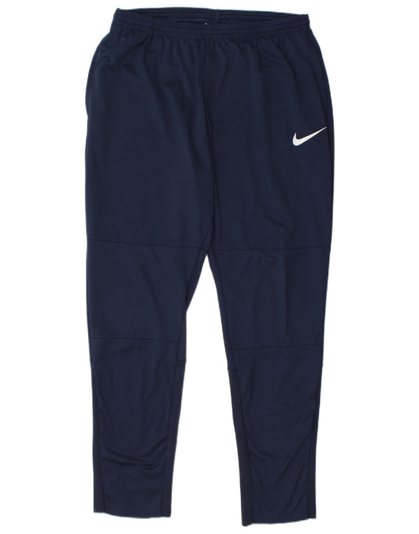 Nike Mens Tracksuit Trousers Large  Navy Blue Polyester