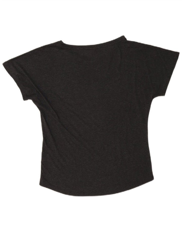Puma Womens T-Shirt Top UK 12 Medium Grey Flecked