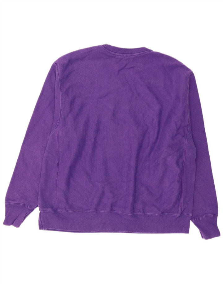 Champion Mens Graphic Sweatshirt Jumper XL Purple