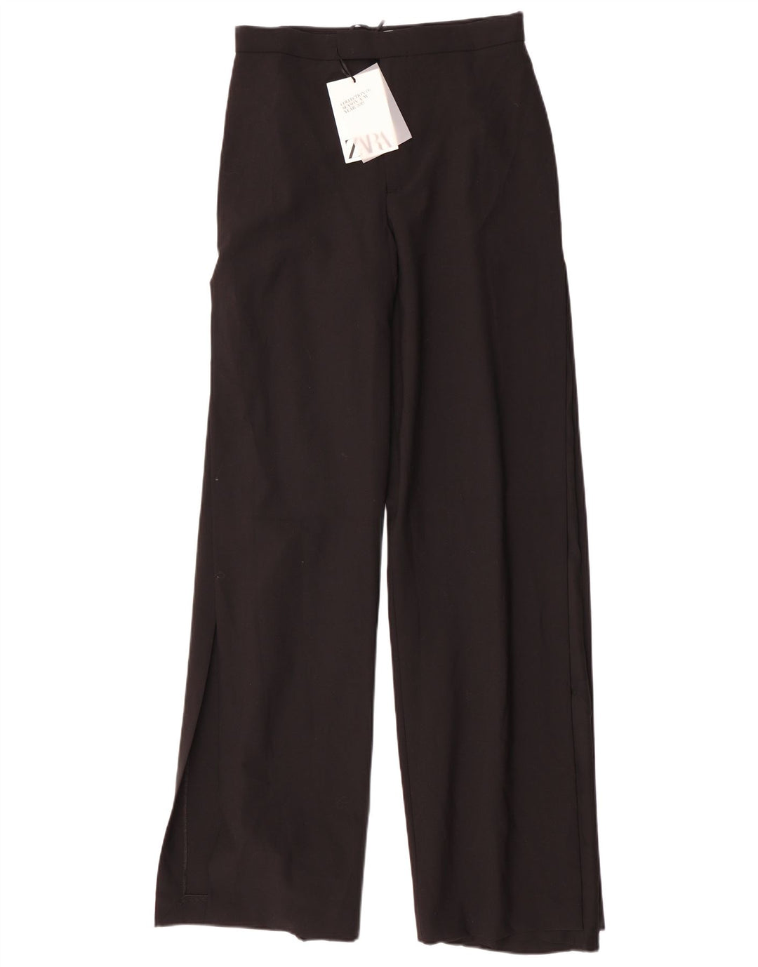 Zara Womens Wide Leg Casual Trousers Medium W28 L35 Black Polyester