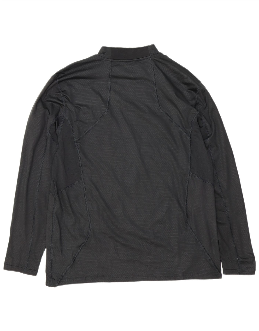 Russell Athletic Mens Dri-Power Graphic Top Long Sleeve XL Black Geometric