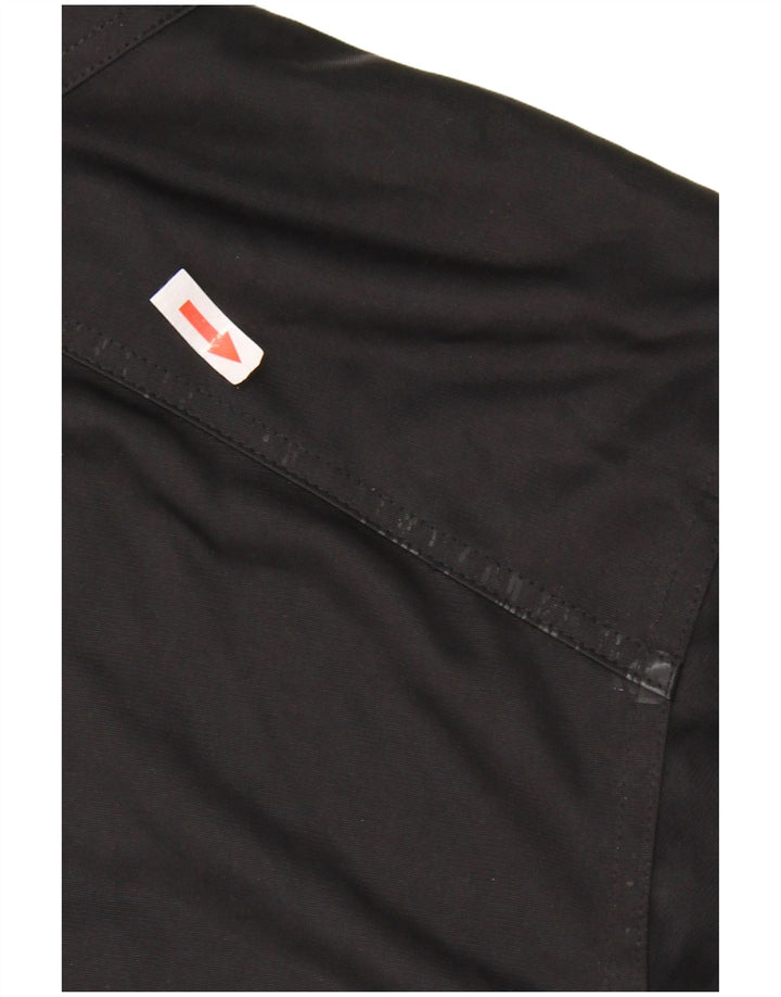 ADIDAS Womens Oversized Hooded Tracksuit Top Jacket UK 14 Large Black