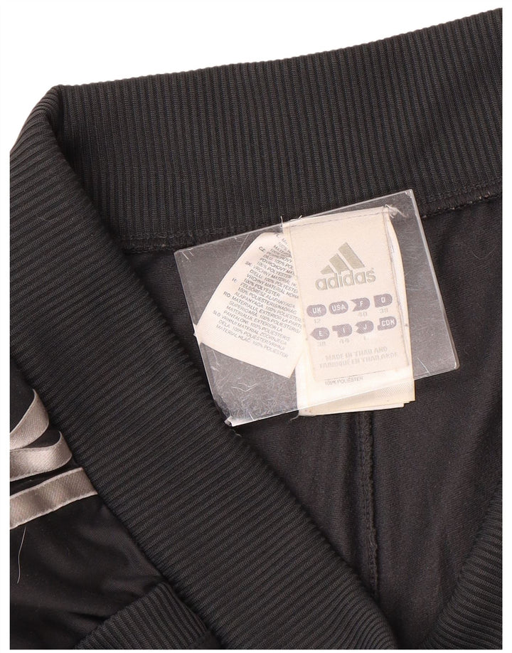 ADIDAS Womens Tracksuit Trousers UK 12 Medium Grey Polyester