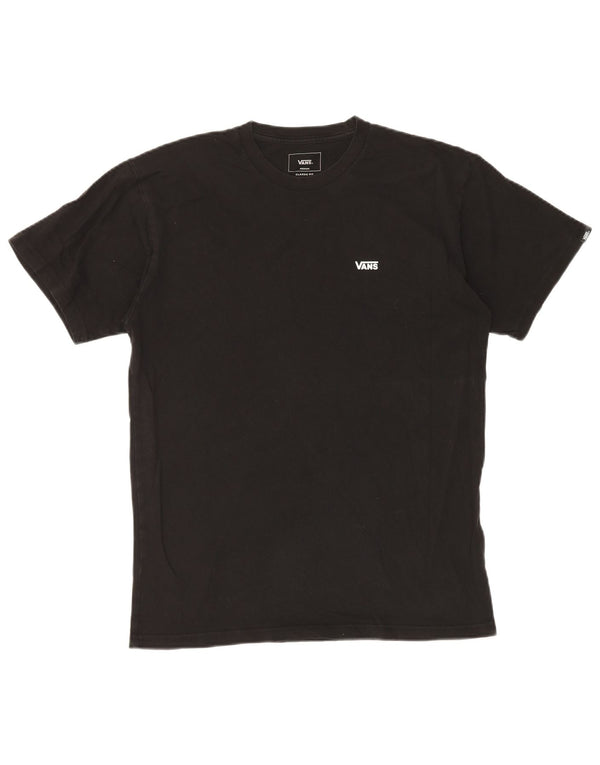 VANS Mens Classic Fit T-Shirt Top Medium Black Cotton
