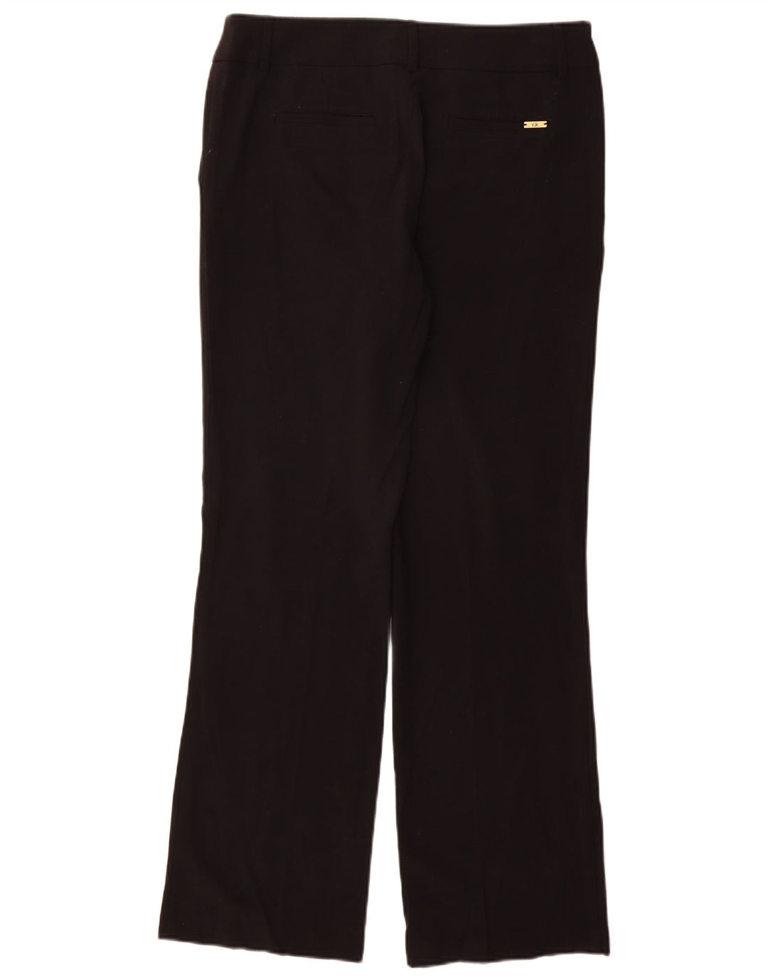 Calvin Klein Womens Bootcut Casual Trousers US 8 Medium W28 L32 Black