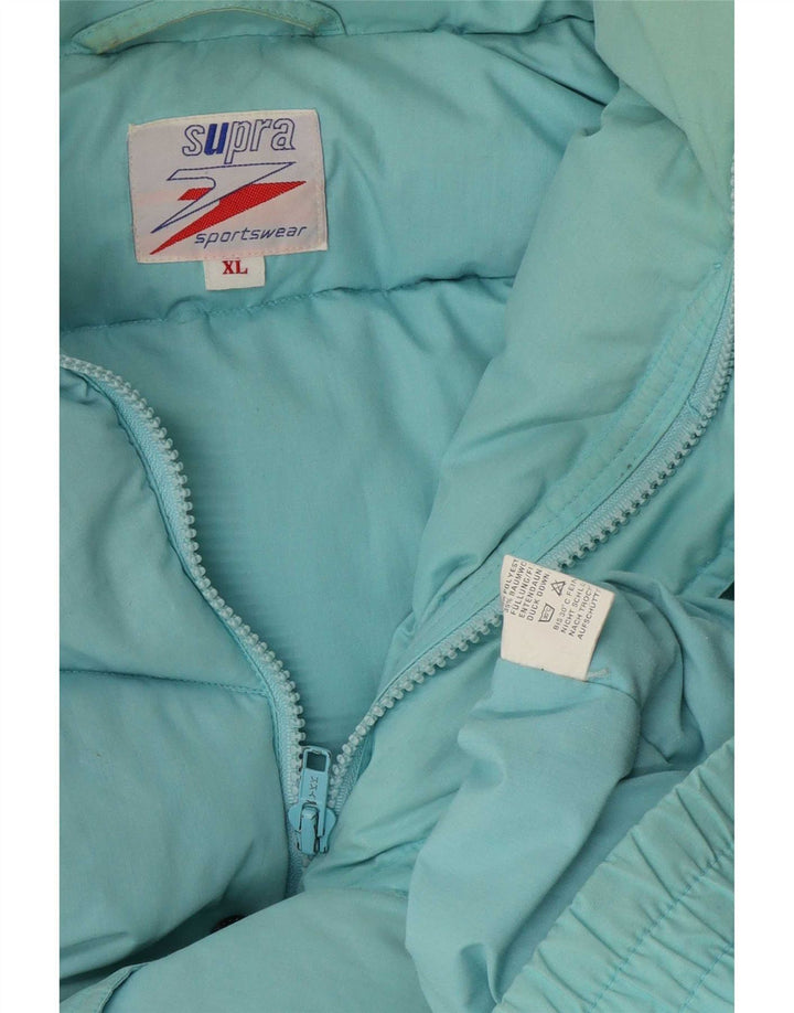 Supra Mens Padded Jacket UK 42 XL Blue Polyester