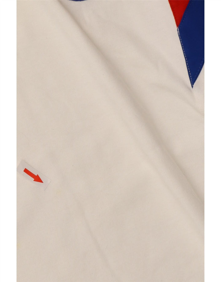 ADIDAS Mens FC Bayern Munchen Polo Shirt XL White Colourblock Cotton