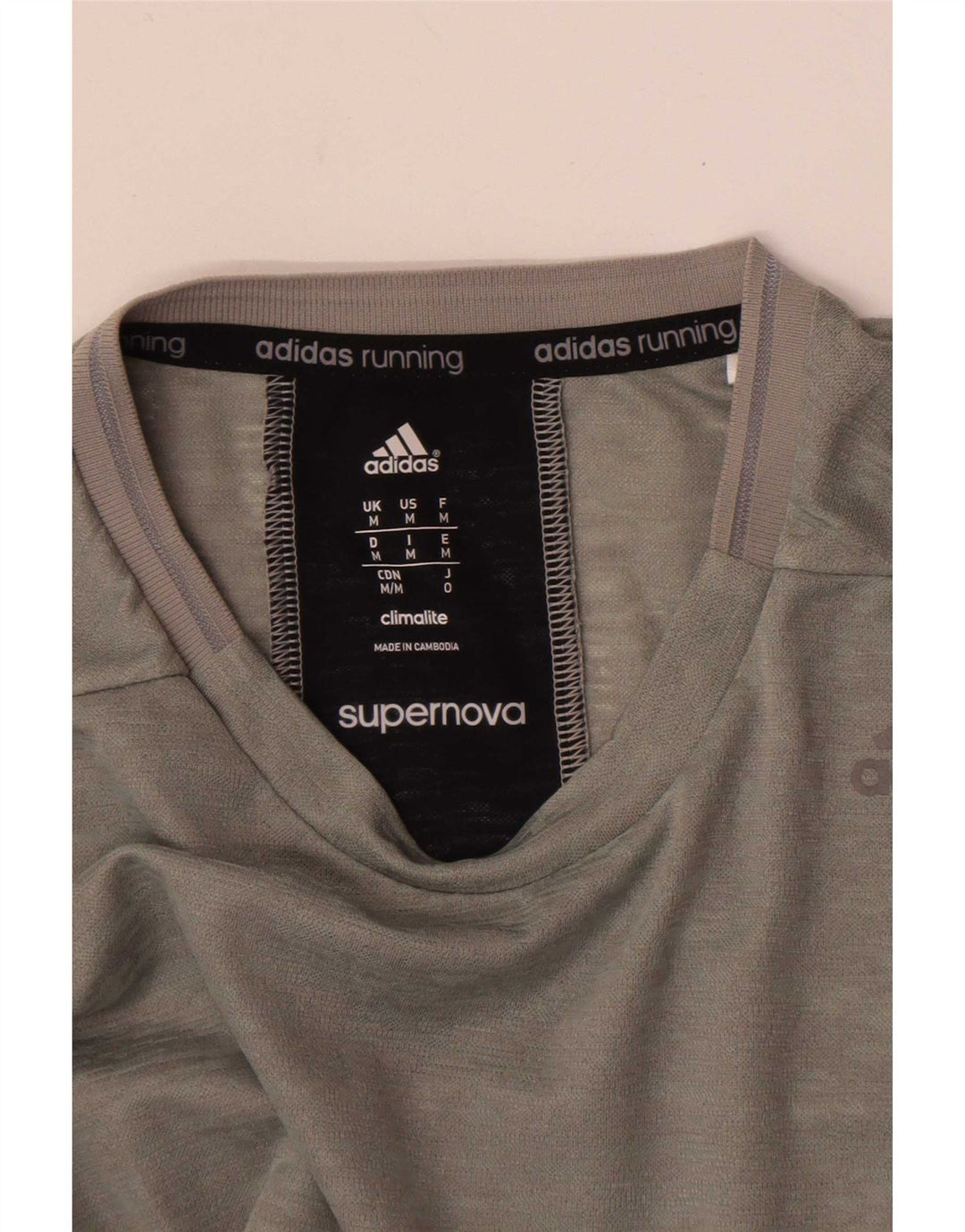 Adidas Mens Supernova Top Long Sleeve Medium Grey Flecked