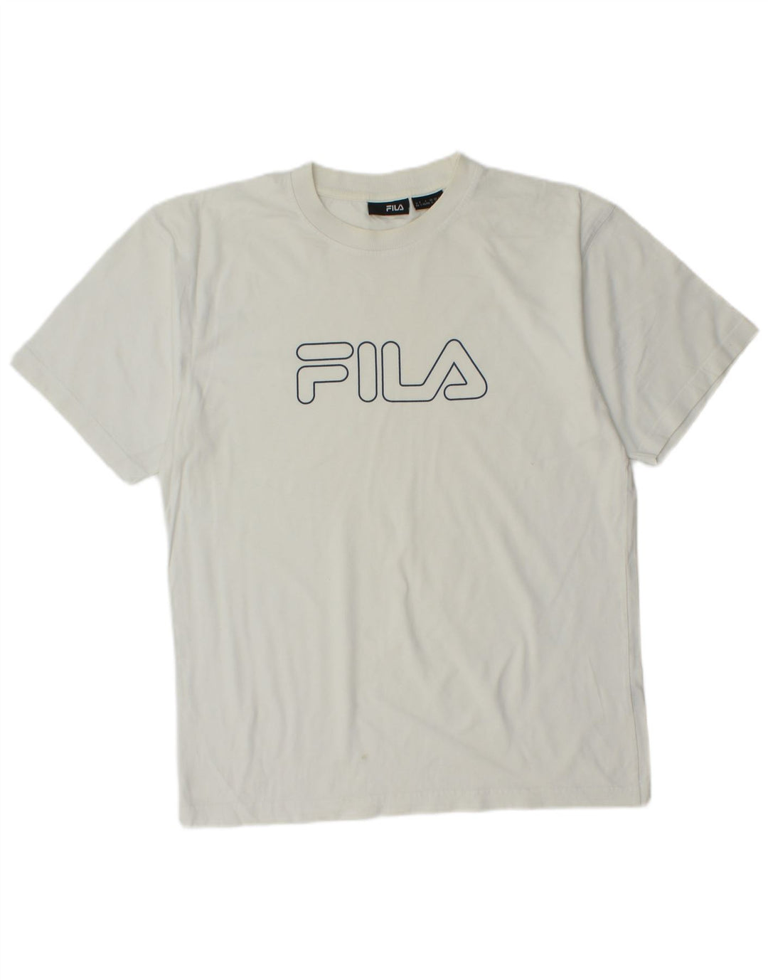 FILA Mens Graphic T-Shirt Top Small White