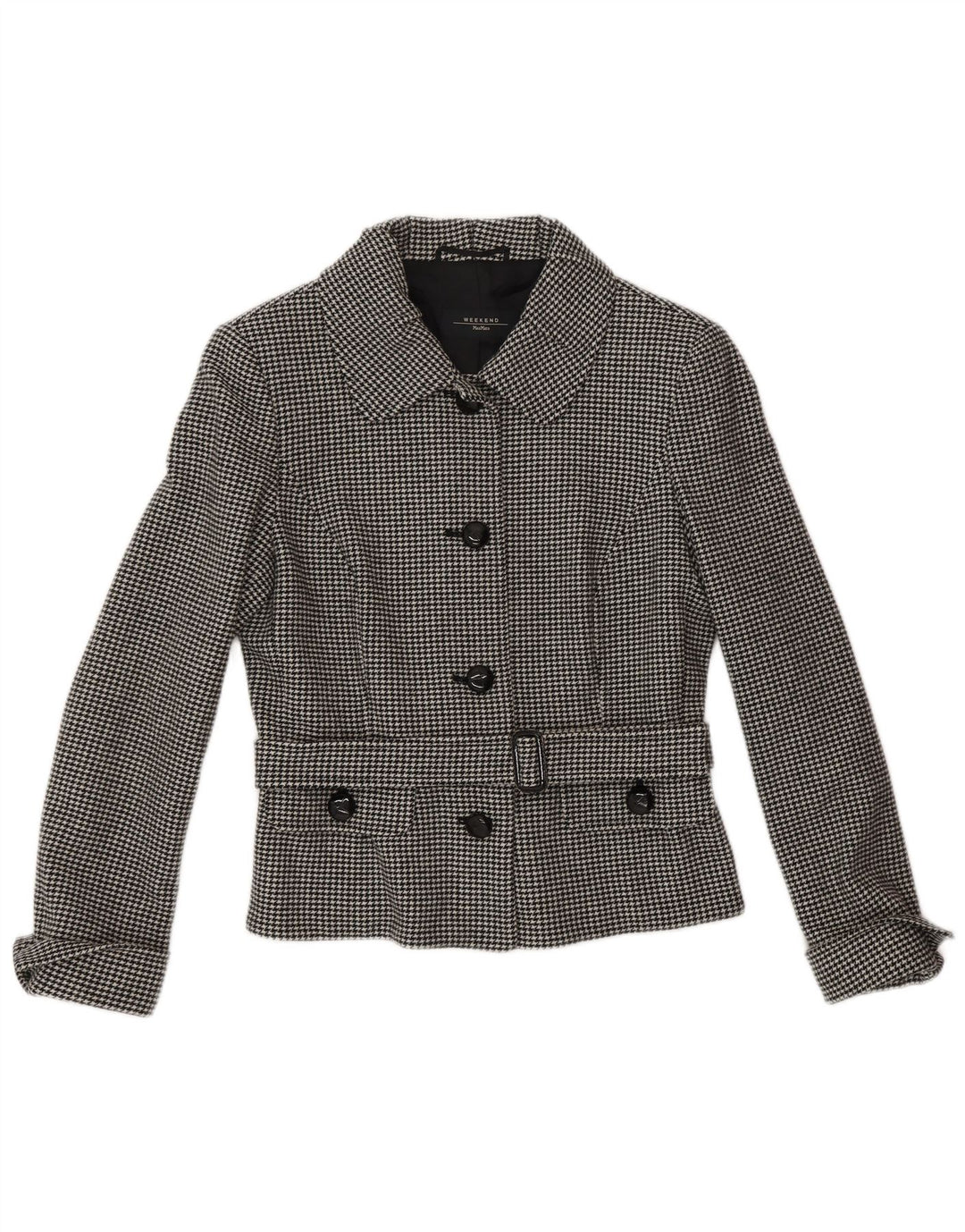 MAX MARA Womens 4 Button 2 Piece Skirt Set UK 10 Small W28 Grey Classic