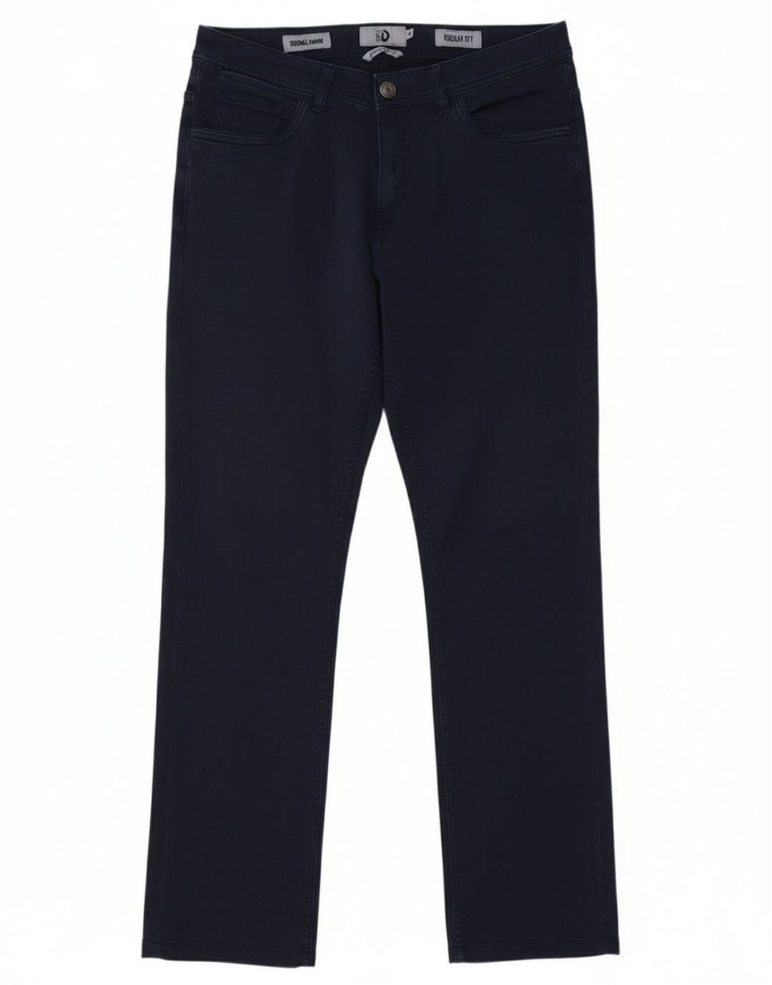 DACK'S Mens Regular Fit Casual Trousers IT 48 Medium W34 L31 Navy Blue
