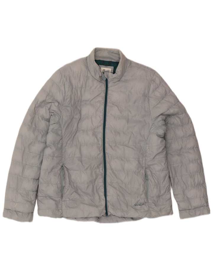 Weird Fish Womens Padded Jacket UK 18 XL Blue Nylon