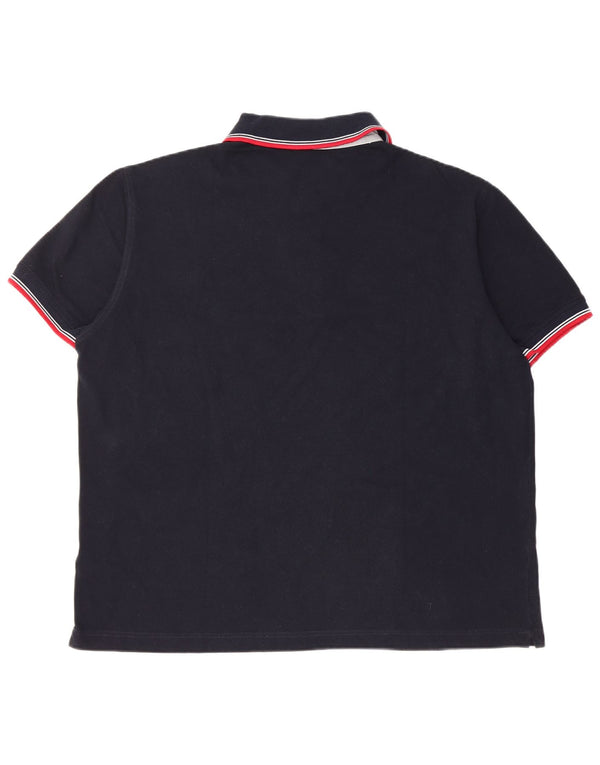 NAVIGARE Mens Polo Shirt 3XL Navy Blue Cotton