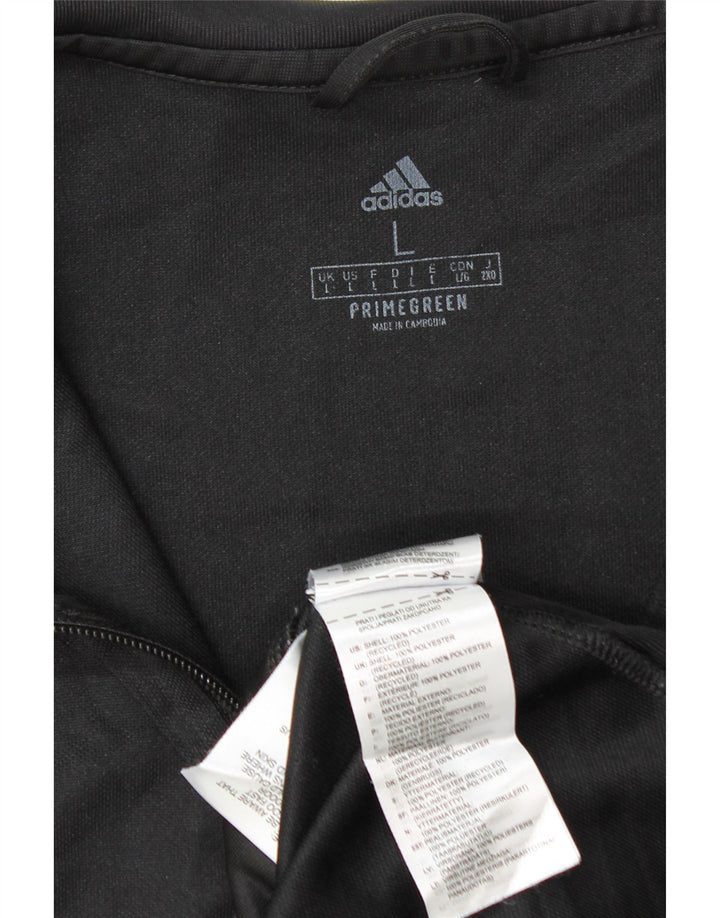 Adidas Mens Aeroready Tracksuit Top Jacket Large Black Polyester