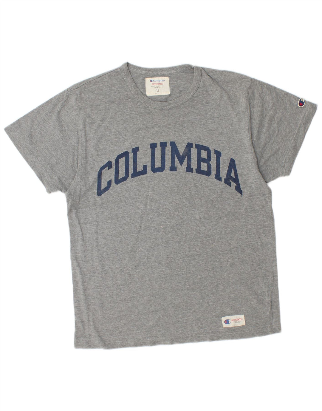 CHAMPION Mens Graphic T-Shirt Top Small Grey