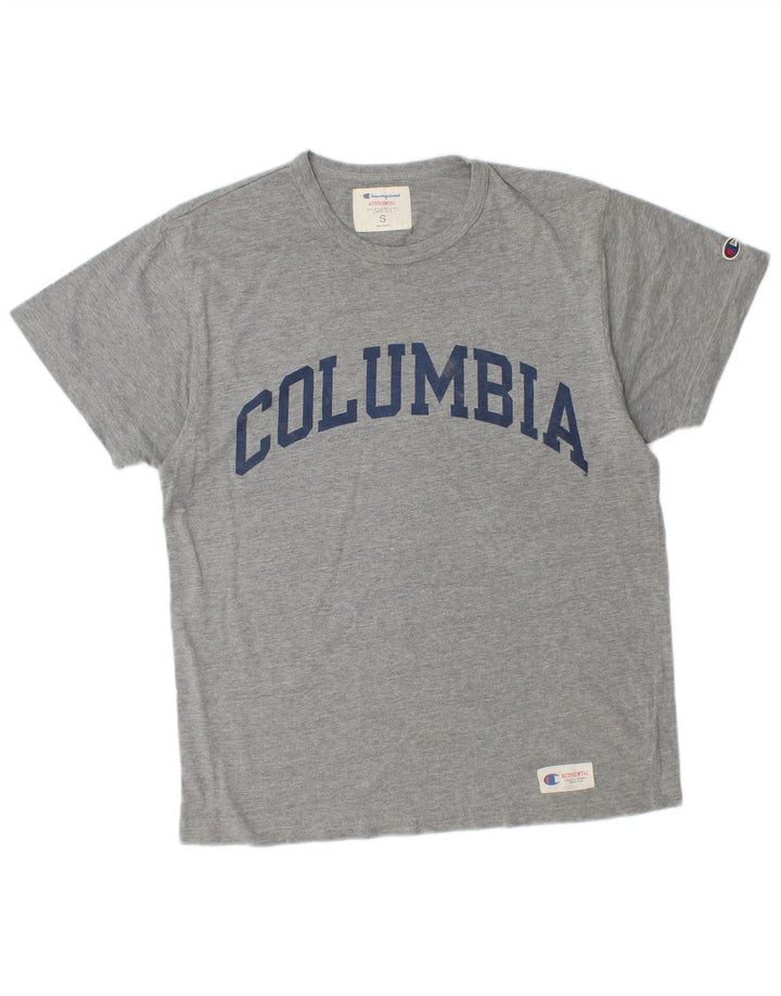 CHAMPION Mens Graphic T-Shirt Top Small Grey