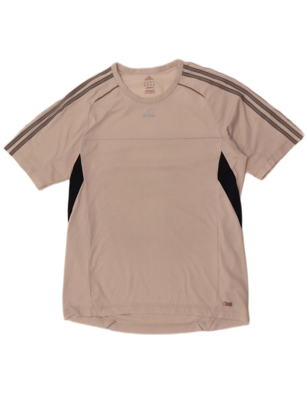 Adidas Mens Climacool T-Shirt Top Medium White Colourblock Polyester