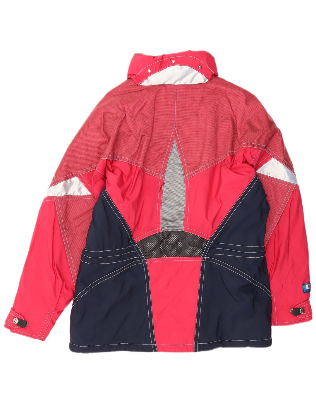 COLMAR Womens Ski Jacket IT 48 XL Pink Colourblock Polyamide