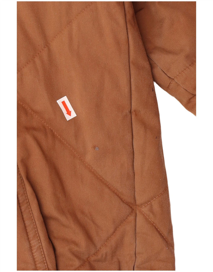 MONTEDORO Mens Military Bomber Jacket IT 52 XL Brown Cotton