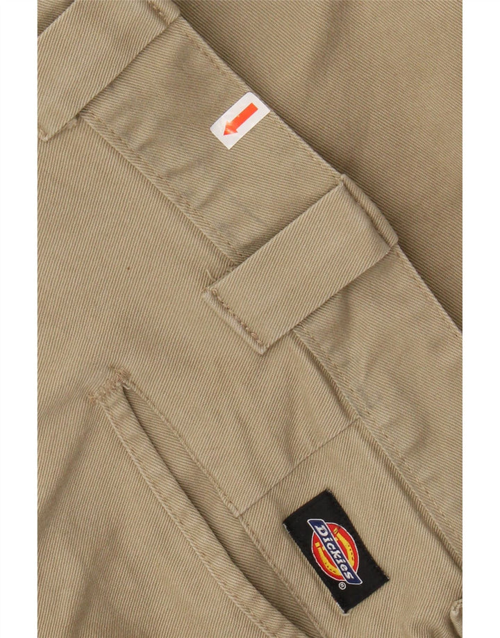 DICKIES Mens Slim Skinny Chino Trousers W38 L34 Beige Cotton