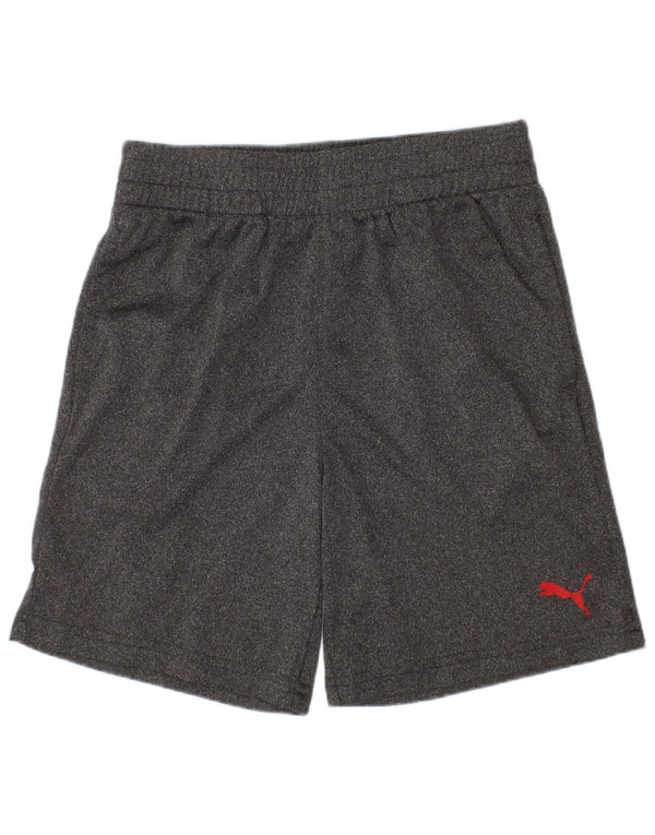 Puma Boys Sport Shorts 7-8 Years Small Grey Polyester