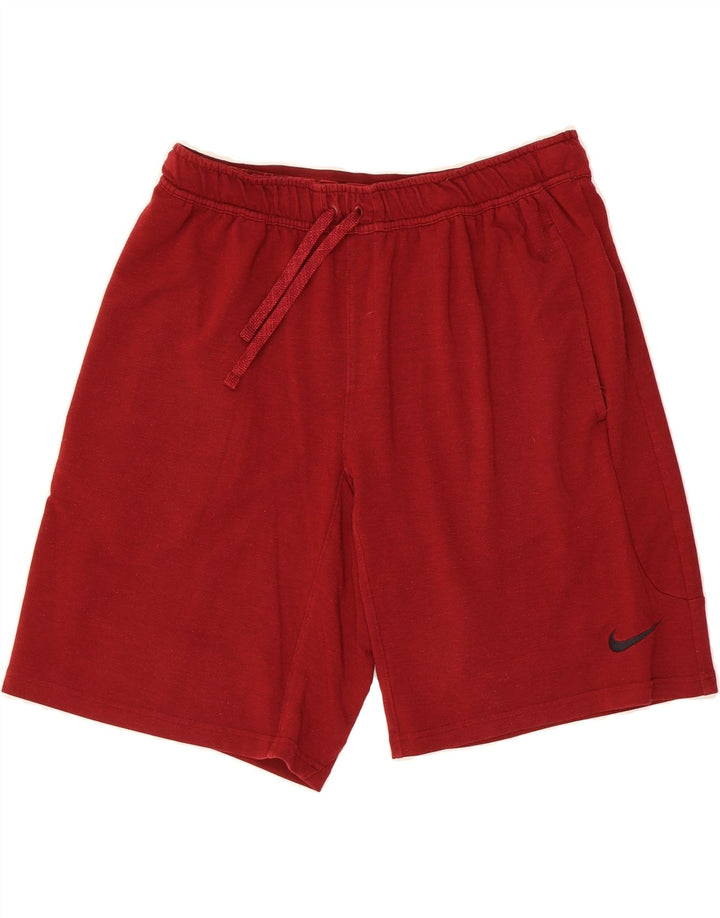 NIKE Mens Dri Fit Sport Shorts Large  Red Viscose Vintage Nike and Second-Hand Nike from Messina Hembry 