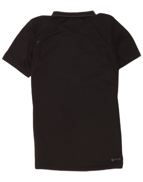 Adidas Mens Regular Fit Polo Shirt Medium Black Polyester