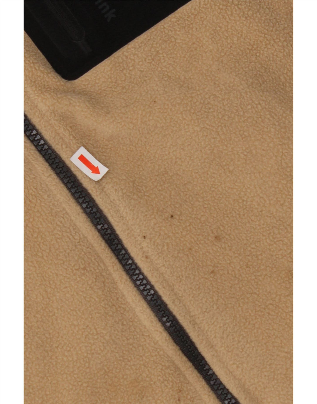 THINK PINK Mens Fleece Gilet UK 38 Medium Beige Colourblock Polyester
