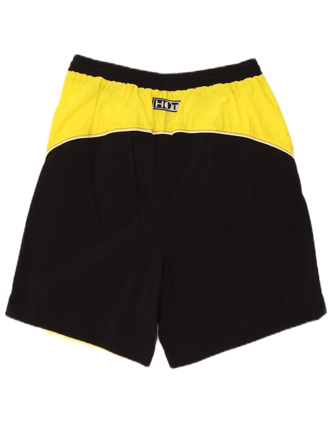 DIADORA Mens Swimming Shorts Large Yellow Colourblock Polyamide