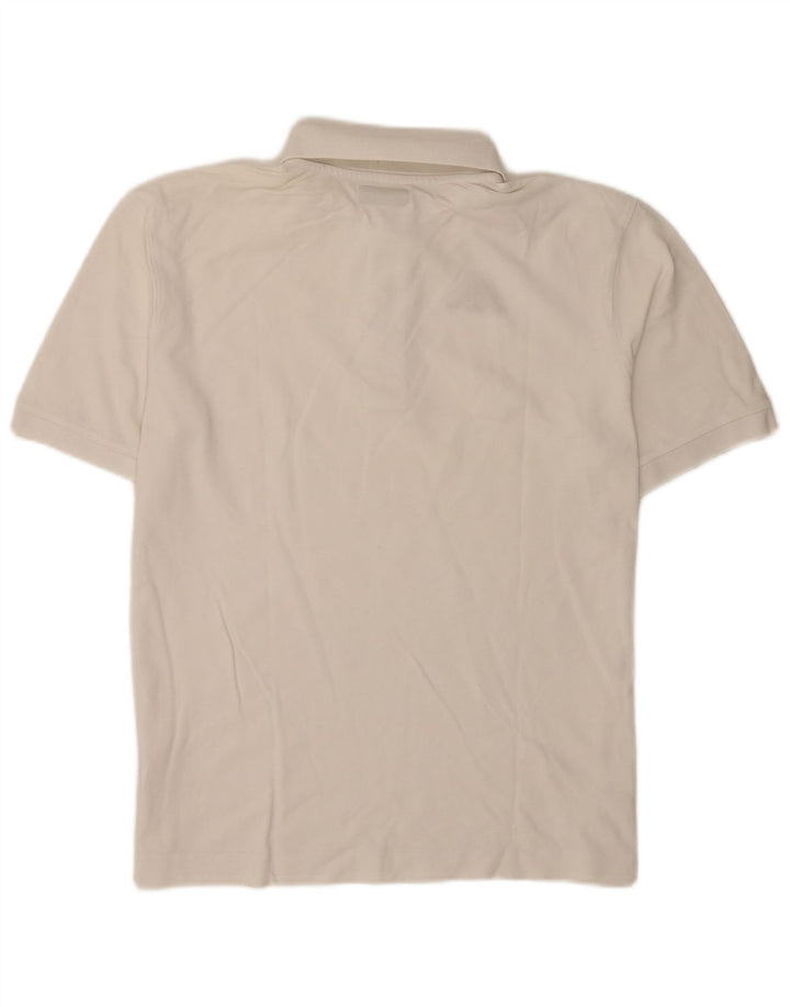 Kappa Mens Polo Shirt Large White Cotton