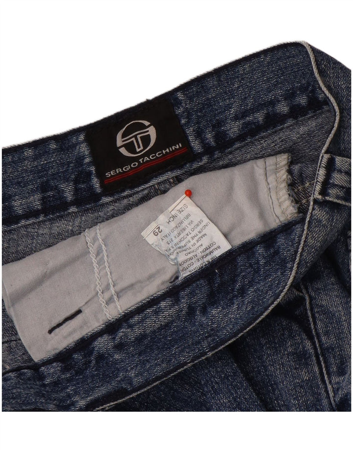 Sergio Tacchini Womens Bootcut Jeans W29 L35 Blue Cotton