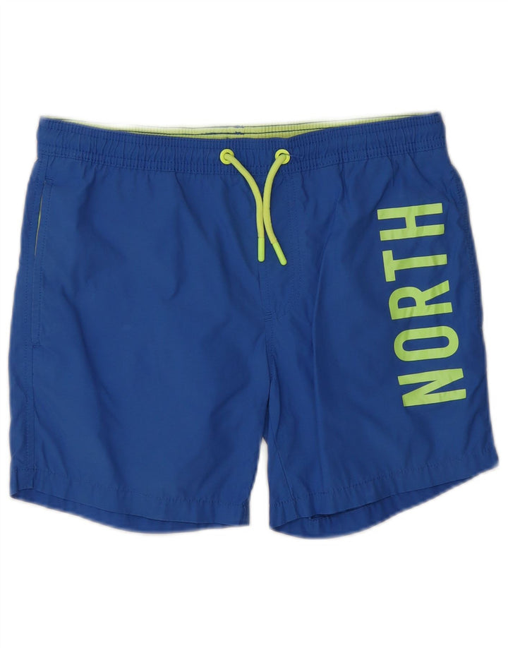 North Sails Boys Graphic Swimming Shorts 11-12 Years  Blue Polyester
