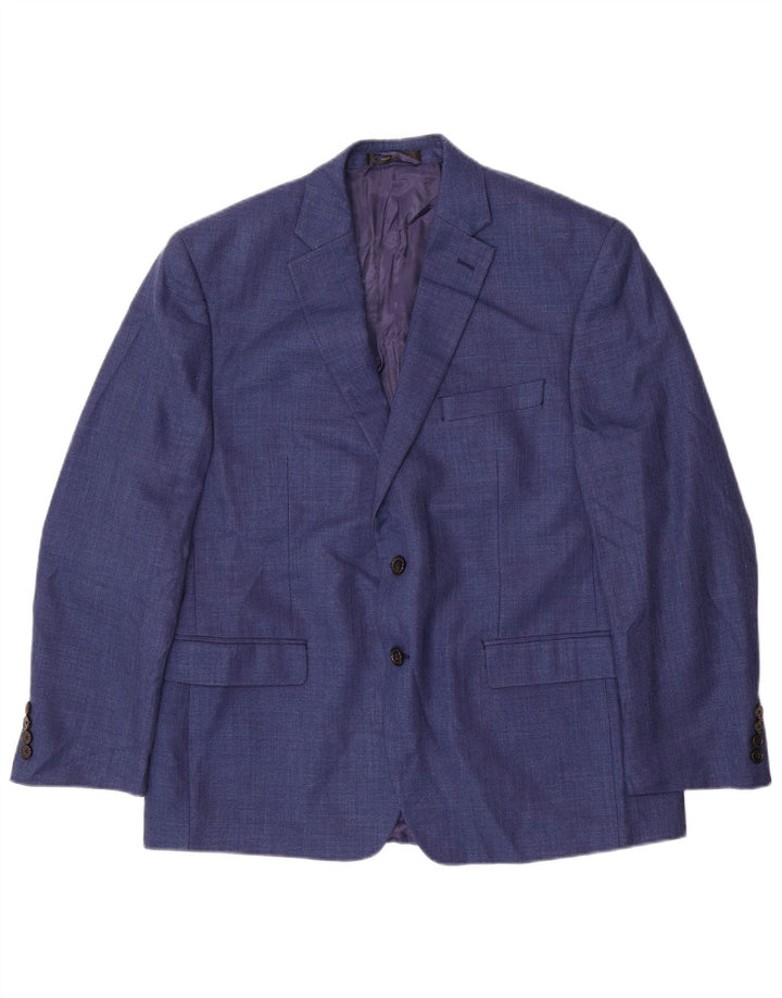 Ralph Lauren Mens 2 Button Blazer Jacket UK 42 XL Blue Polyester