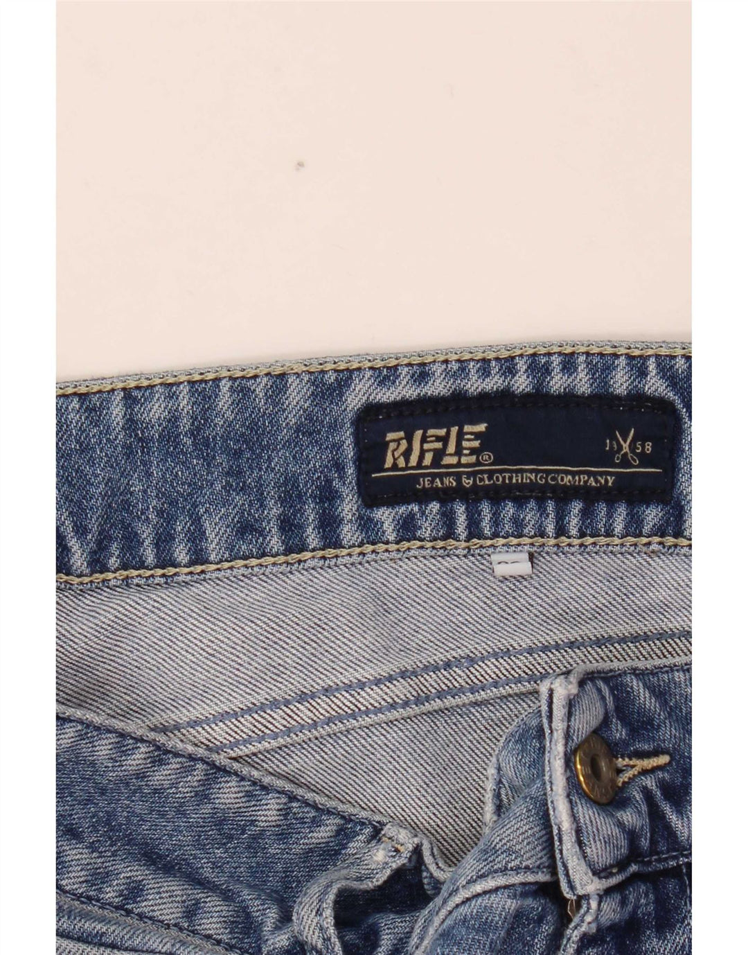 Rifle Womens Bootcut Jeans W28 L34 Blue Cotton
