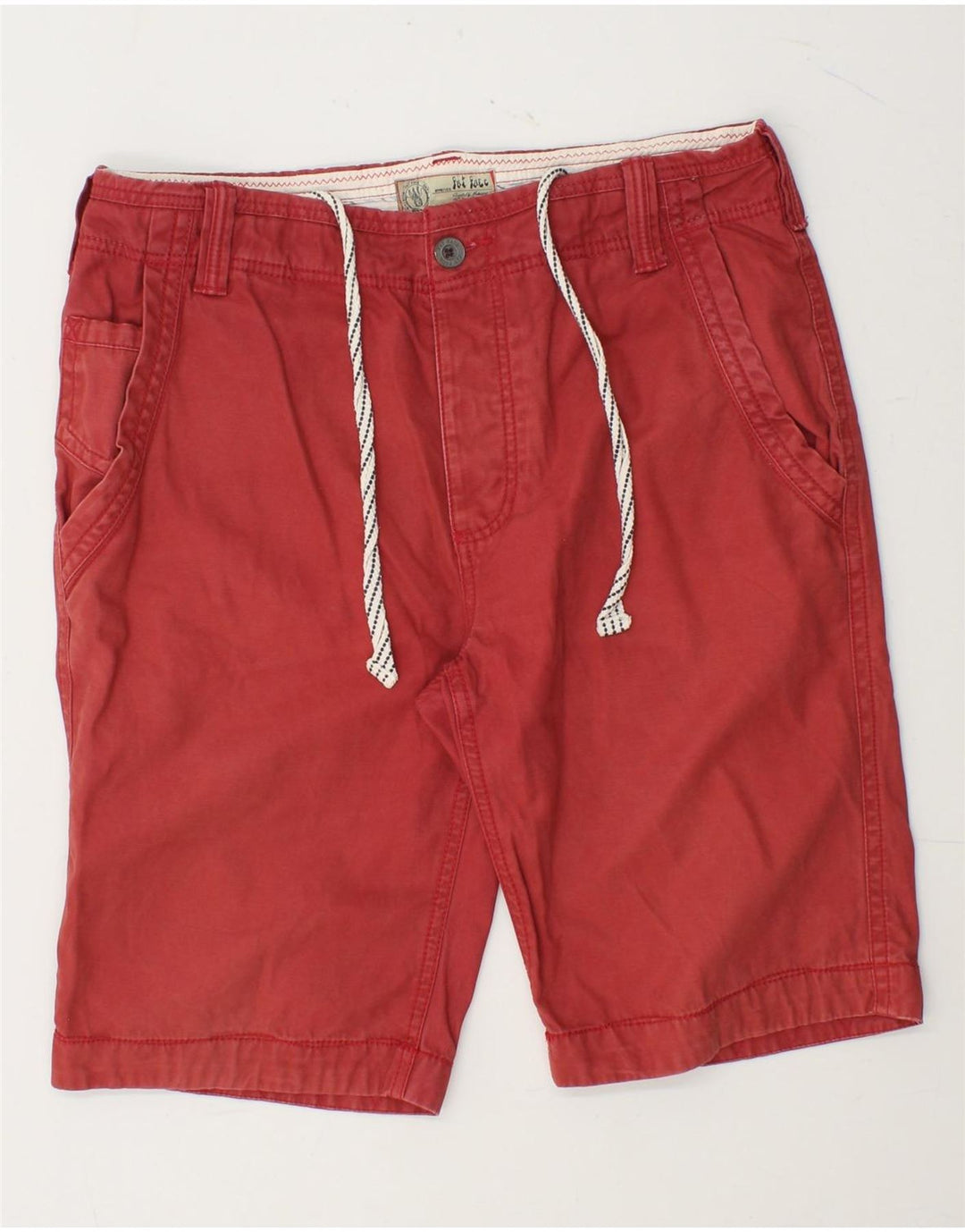 FAT FACE Mens Chino Shorts W34 Large Red Cotton