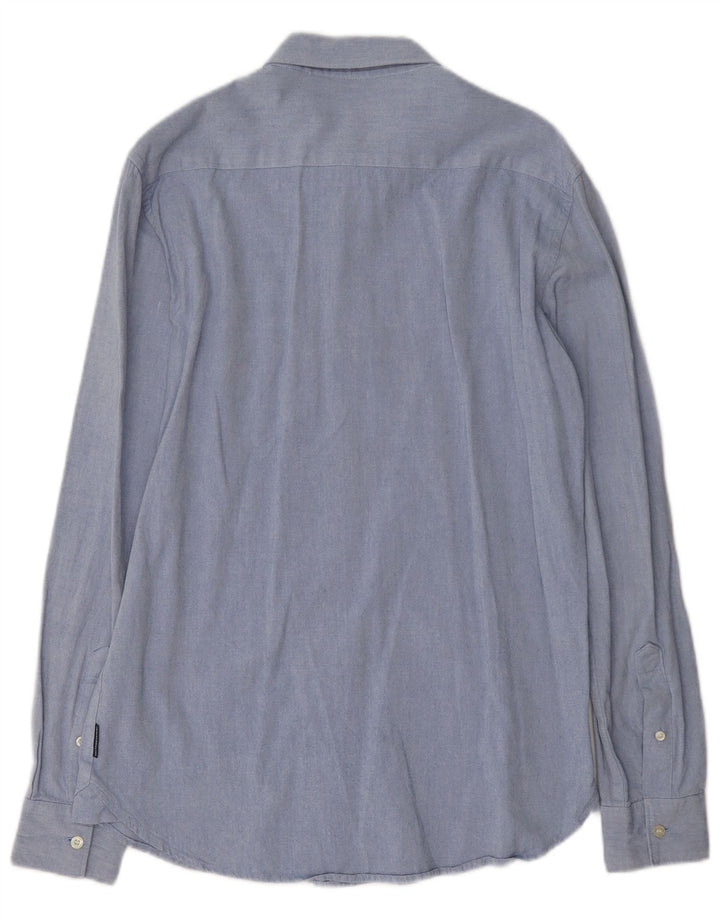 French Connection Mens Shirt Small Blue Cotton
