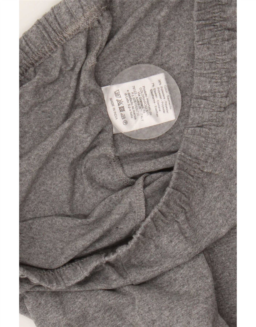 Lotto Womens Graphic Leggings UK 12 Medium Grey Cotton