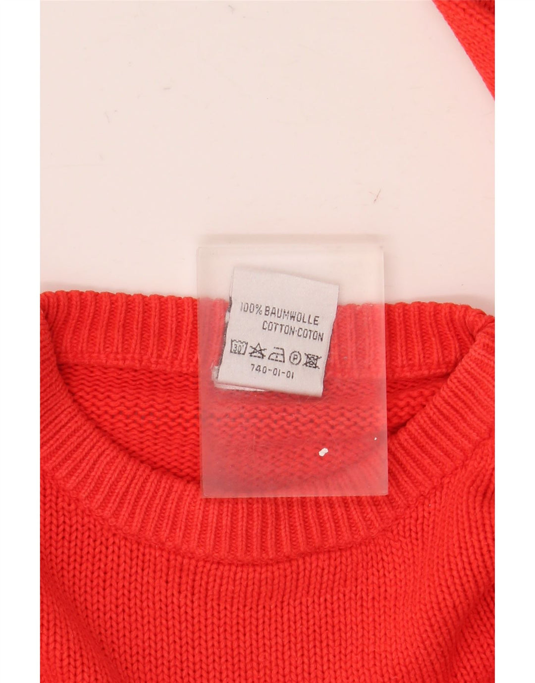 Puma Mens Crew Neck Jumper Sweater Small Red Cotton