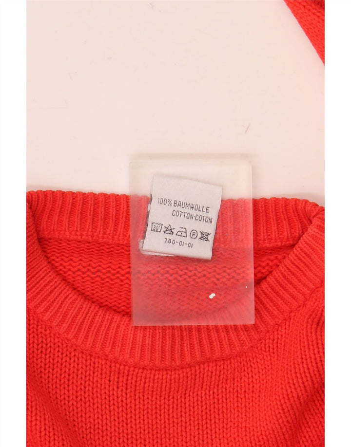 Puma Mens Crew Neck Jumper Sweater Small Red Cotton