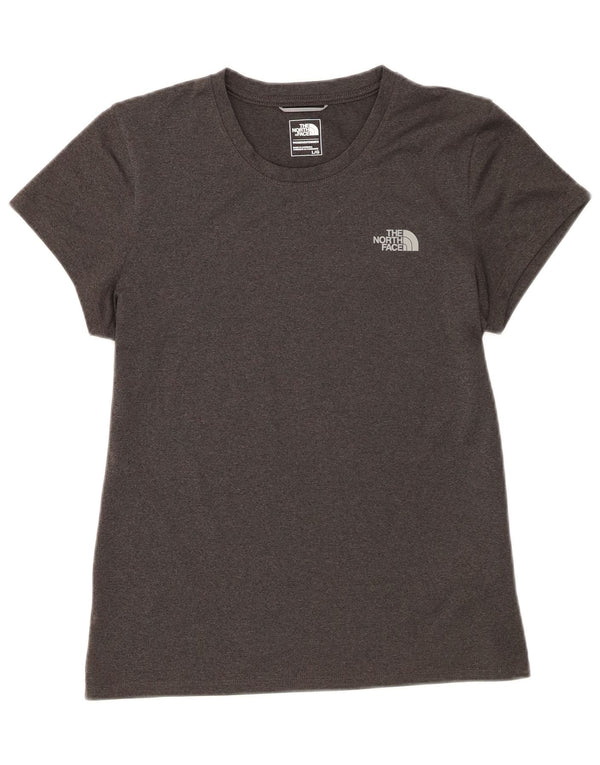 The North Face Womens T-Shirt Top UK 14 Large Grey Polyester