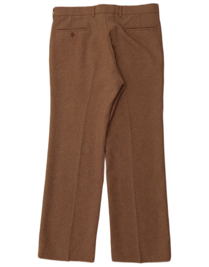 LEVI'S Mens Action Slacks Straight Suit Trousers W36 L31 Brown