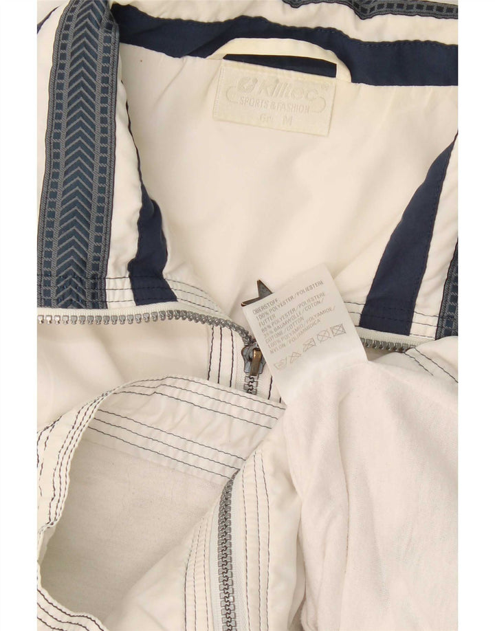 Killtec Mens Gilet UK 38 Medium White Striped Polyester