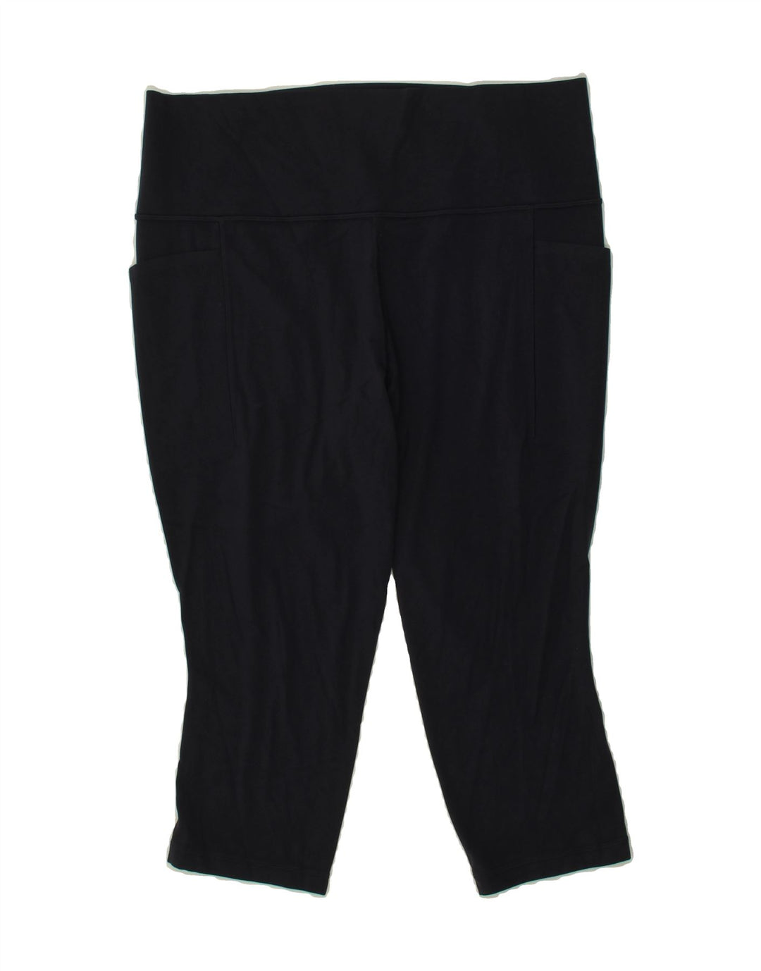 ATHLETA Womens Capri Leggings UK 18 XL Navy Blue Polyester Vintage Athleta and Second-Hand Athleta from Messina Hembry 