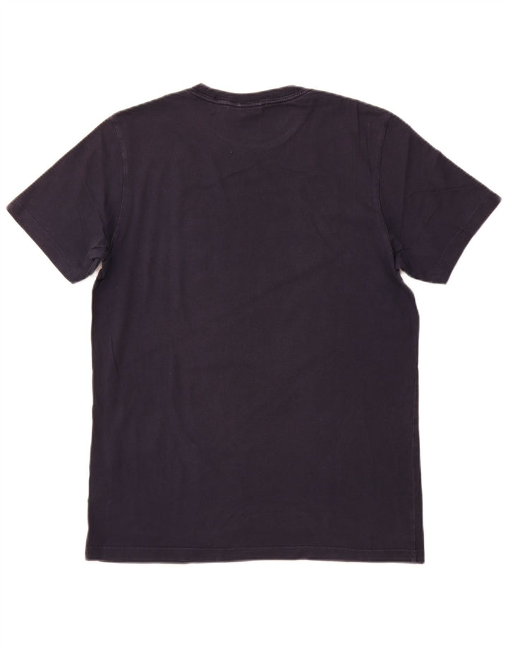 Adidas Mens Graphic T-Shirt Top Medium Navy Blue Cotton